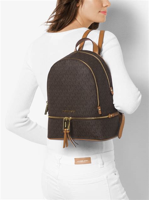 michael kors rhea medium backpack|Michael Kors rhea backpack large.